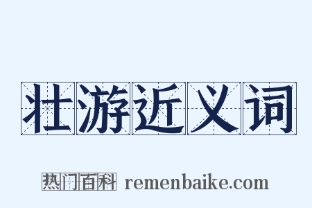 壮游近义词是什么意思的图片